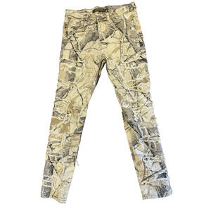 KDNK 11 4 14 11 Men’s Jeans Size 30/28.5 Distressed Camo Shredded Skinny Grunge